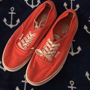 orange/red vans